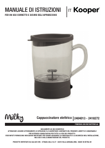 Bruksanvisning Kooper 2404013 Mjölkskummare