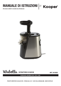 Bruksanvisning Kooper 2415652 Juicepress