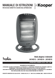 Manuale Kooper 2414514 Termoventilatore