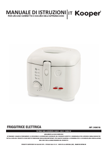 Manual de uso Kooper 2406745 Freidora