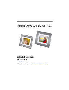 Manual Kodak D830 EasyShare Digital Photo Frame