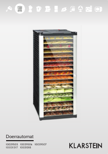 Bruksanvisning Klarstein 10029507 Fruit Jerky Pro 6 Mattorkare