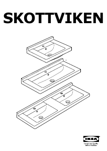 Instrukcja IKEA SKOTTVIKEN (121x48) Umywalka