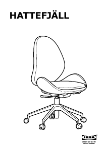 Vadovas IKEA HATTEFJALL Biuro kėdė