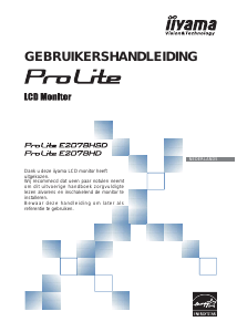 Handleiding iiyama ProLite E2078HSD LCD monitor