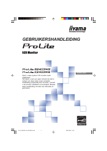 Handleiding iiyama ProLite E2403WS LCD monitor