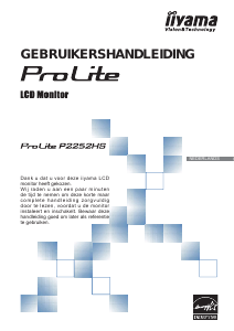 Handleiding iiyama ProLite P2252HS LCD monitor