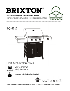 Mode d’emploi Brixton BQ-6312 Barbecue