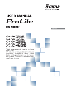 Handleiding iiyama ProLite T1531SR LCD monitor