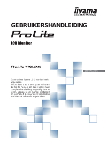 Handleiding iiyama ProLite T1634MC LCD monitor