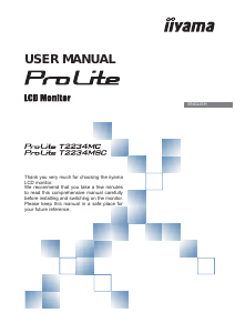 Handleiding iiyama ProLite T2234MSC LCD monitor