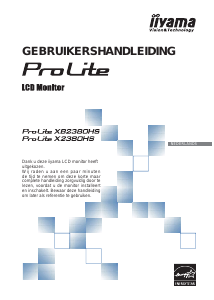 Handleiding iiyama ProLite X2380HS LCD monitor