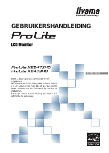 Handleiding iiyama ProLite XB2472HD LCD monitor