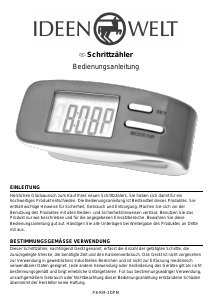 Bedienungsanleitung Ideen Welt P8-RM-2DPM Schrittzähler