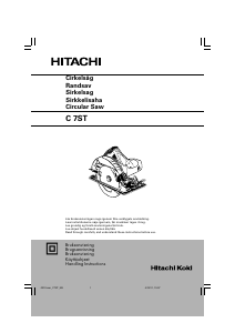 Bruksanvisning Hitachi C 7ST Cirkelsåg