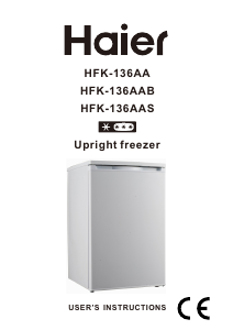 Manual de uso Haier HFK-136AA Congelador