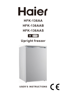 Handleiding Haier HFK-136AA Vriezer