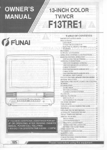 Bruksanvisning Funai F13TRE1 TV