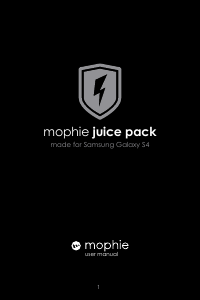 Manuale mophie juice pack for Galaxy S4 Caricatore portatile