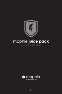 Bedienungsanleitung mophie juice pack for HTC One Ladegerät