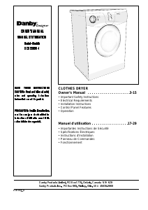 Handleiding Danby DCD5505W-1 Wasdroger