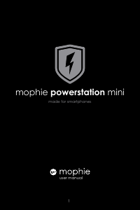 説明書 mophie mini ポータブル充電器