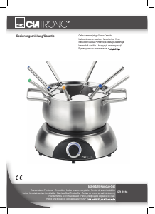 Bedienungsanleitung Clatronic FD 3516 Fondue