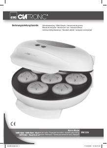 Handleiding Clatronic MM 3336 Cupcakemaker