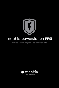 사용 설명서 mophie powerstation PRO 휴대용 충전기