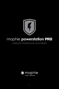 説明書 mophie powerstation PRO ポータブル充電器