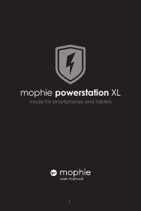 Kullanım kılavuzu mophie powerstation XL Portatif şarj cihazı
