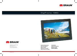 Bedienungsanleitung Braun DigiFrame 1360 Digitaler bilderrahmen
