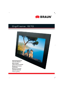 Bedienungsanleitung Braun DigiFrame 1570 Digitaler bilderrahmen
