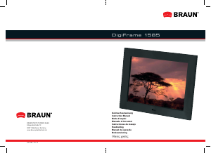 Bedienungsanleitung Braun DigiFrame 1585 Digitaler bilderrahmen
