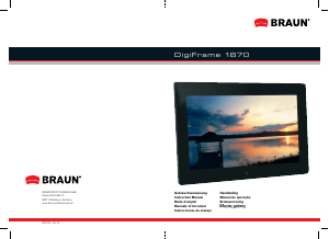 Handleiding Braun DigiFrame 1870 Digitale fotolijst