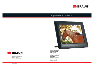 Manual de uso Braun DigiFrame 7040 Marco digital