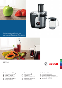 Bruksanvisning Bosch MES4000 Saftpresse
