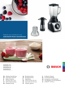 Mode d’emploi Bosch MMB43G2B Blender