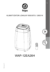 Instrukcja Blyss WAP-12EA26H Klimatyzator
