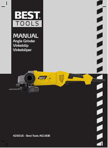 Bruksanvisning Best Tools AG180E Vinkelslip