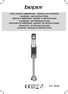 Handleiding Beper BP.652 Staafmixer