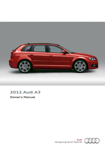 Bruksanvisning Audi A3 (2012)