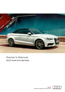 Bruksanvisning Audi A3 Cabriolet (2015)