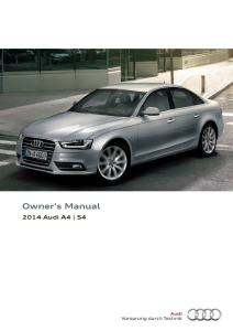 Bruksanvisning Audi A4 (2014)