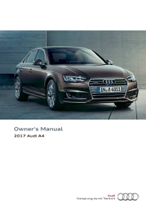 Bruksanvisning Audi A4 (2017)