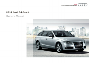 Handleiding Audi A4 Avant (2011)