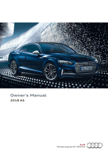 Bruksanvisning Audi A5 (2018)
