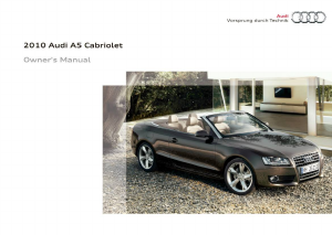 Bruksanvisning Audi A5 Cabriolet (2010)
