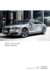 Bruksanvisning Audi A8 (2011)