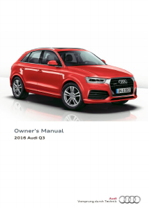 Bruksanvisning Audi Q3 (2016)